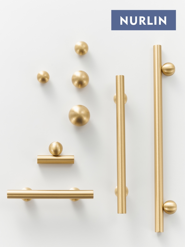 Furniture Hardware Brass - Nurlin Brass Round Ball Foot Cabinet