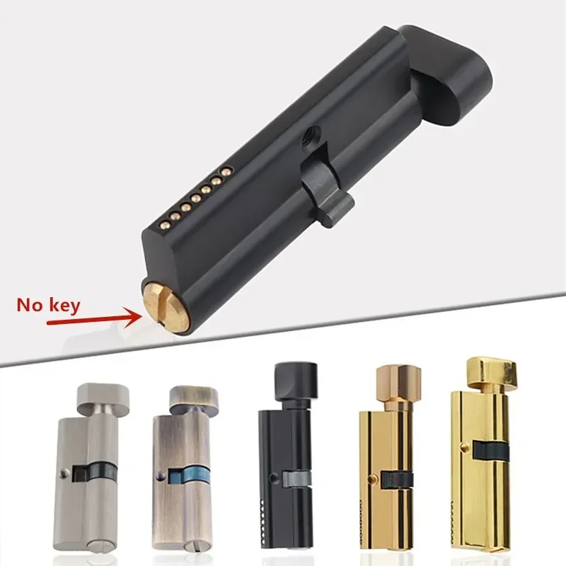 Furniture Hardware Parts - Indoor Solid Wood Door Brass Keyless