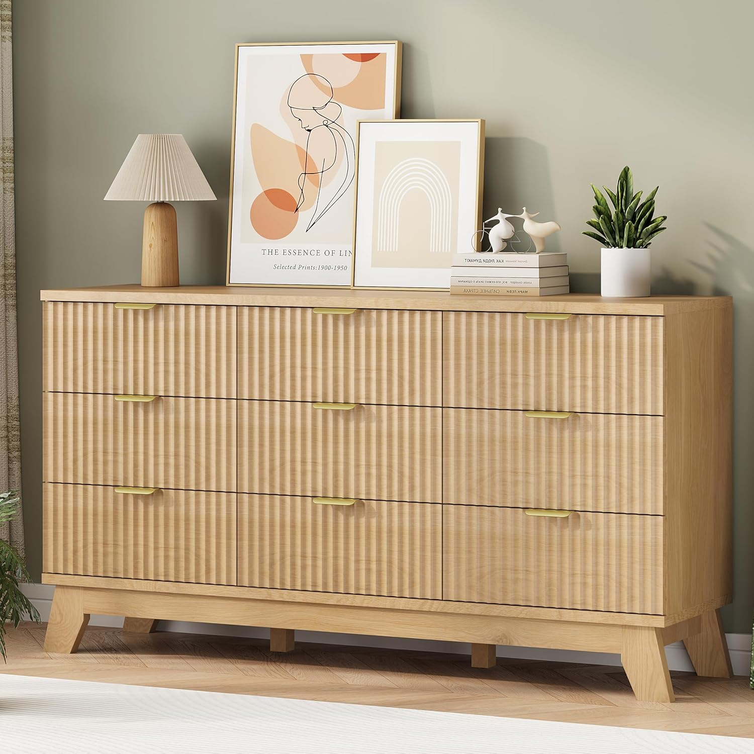 Fluted 9-Drawer Dresser 57
