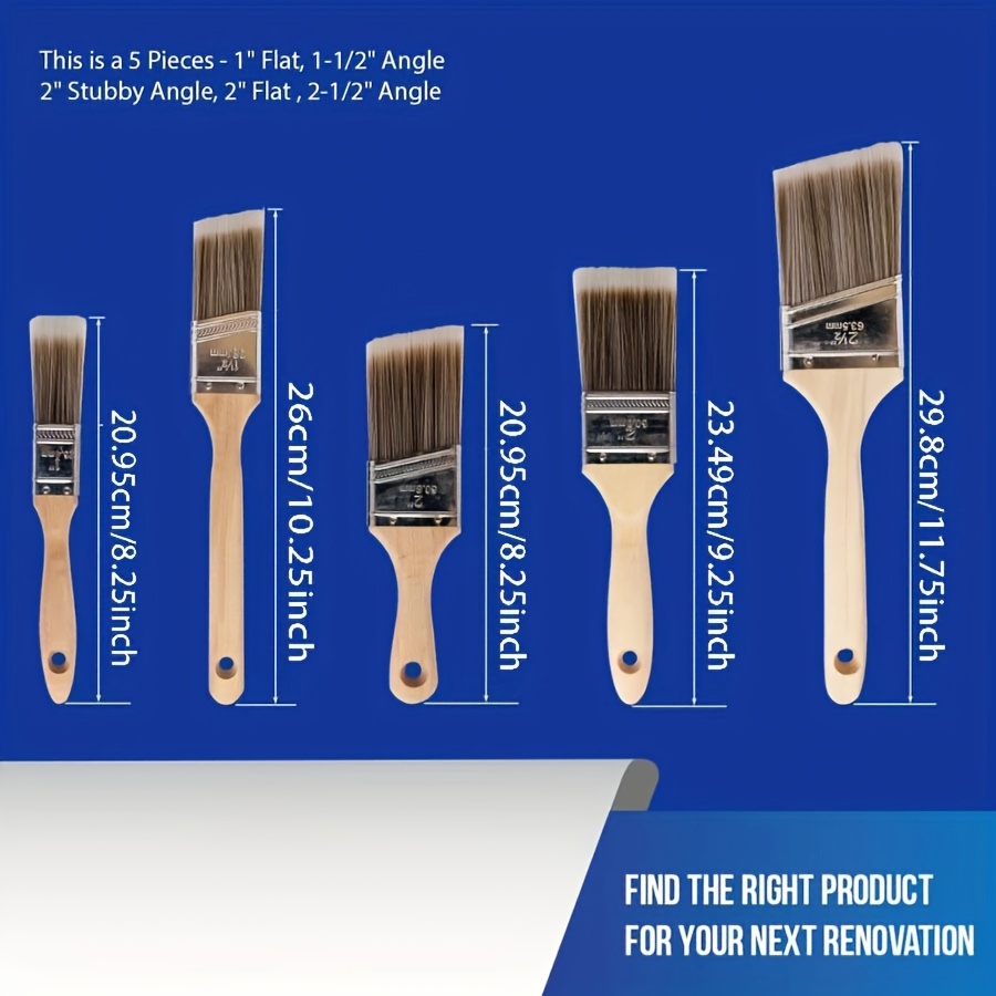 5Pcs High Quality Paint Brush  - đánh giá và giá Furniture Hardware Parts