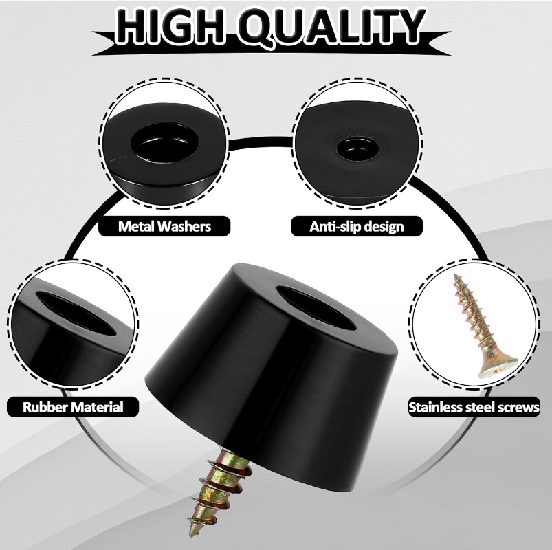 80/8pcs Rubber Pads Floor Prot - đánh giá và giá Furniture Hardware Covers