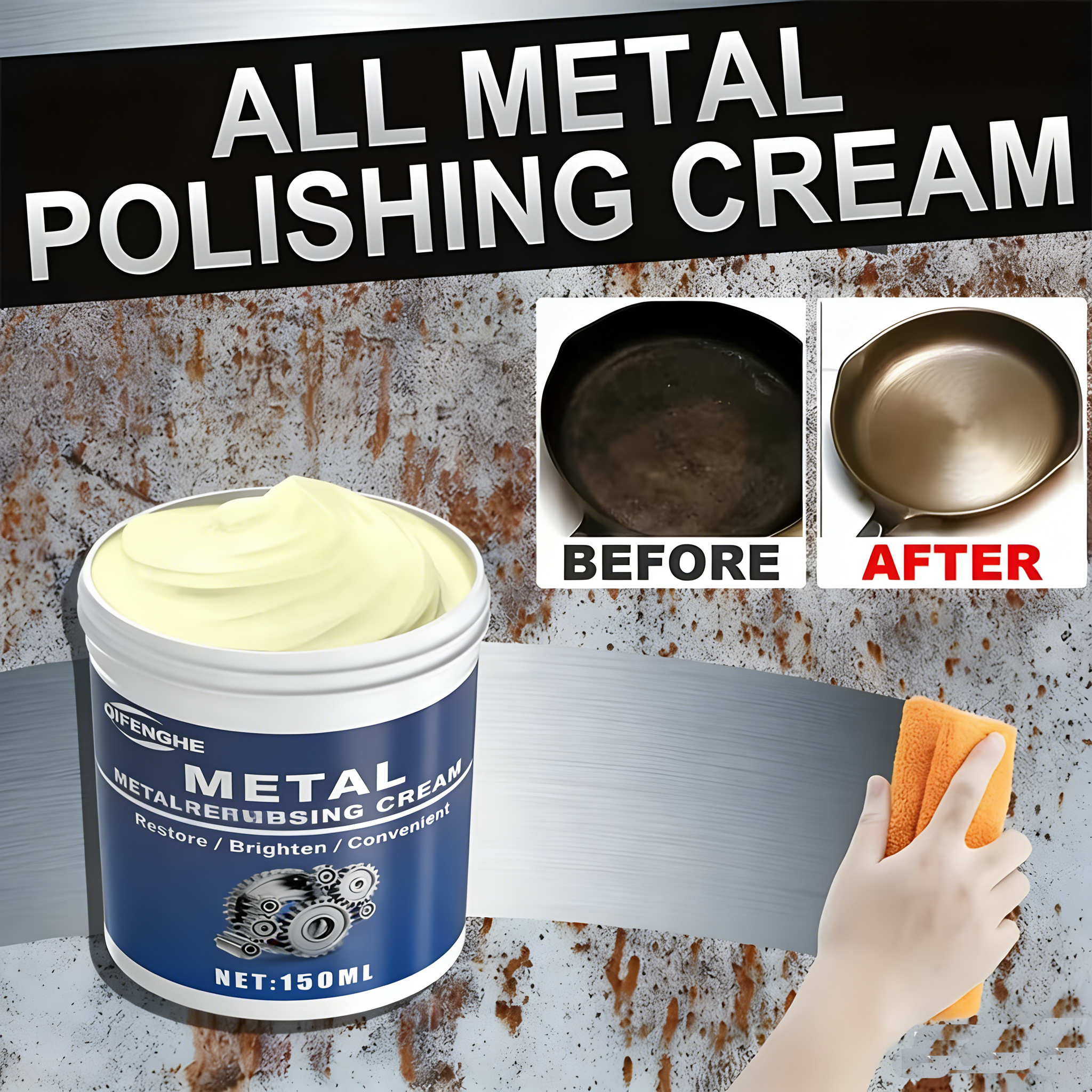 Metal Refurbishing Cream 150ML - đánh giá và giá Furniture Hardware Cleaner