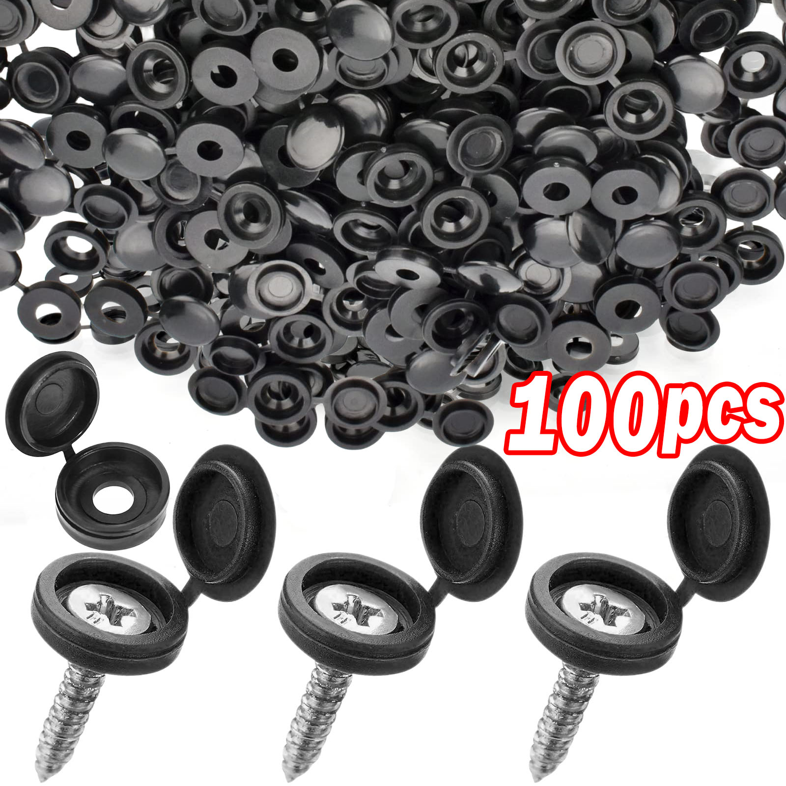 5/100PCS Hinged Plastic Screw  - đánh giá và giá Furniture Hardware Covers