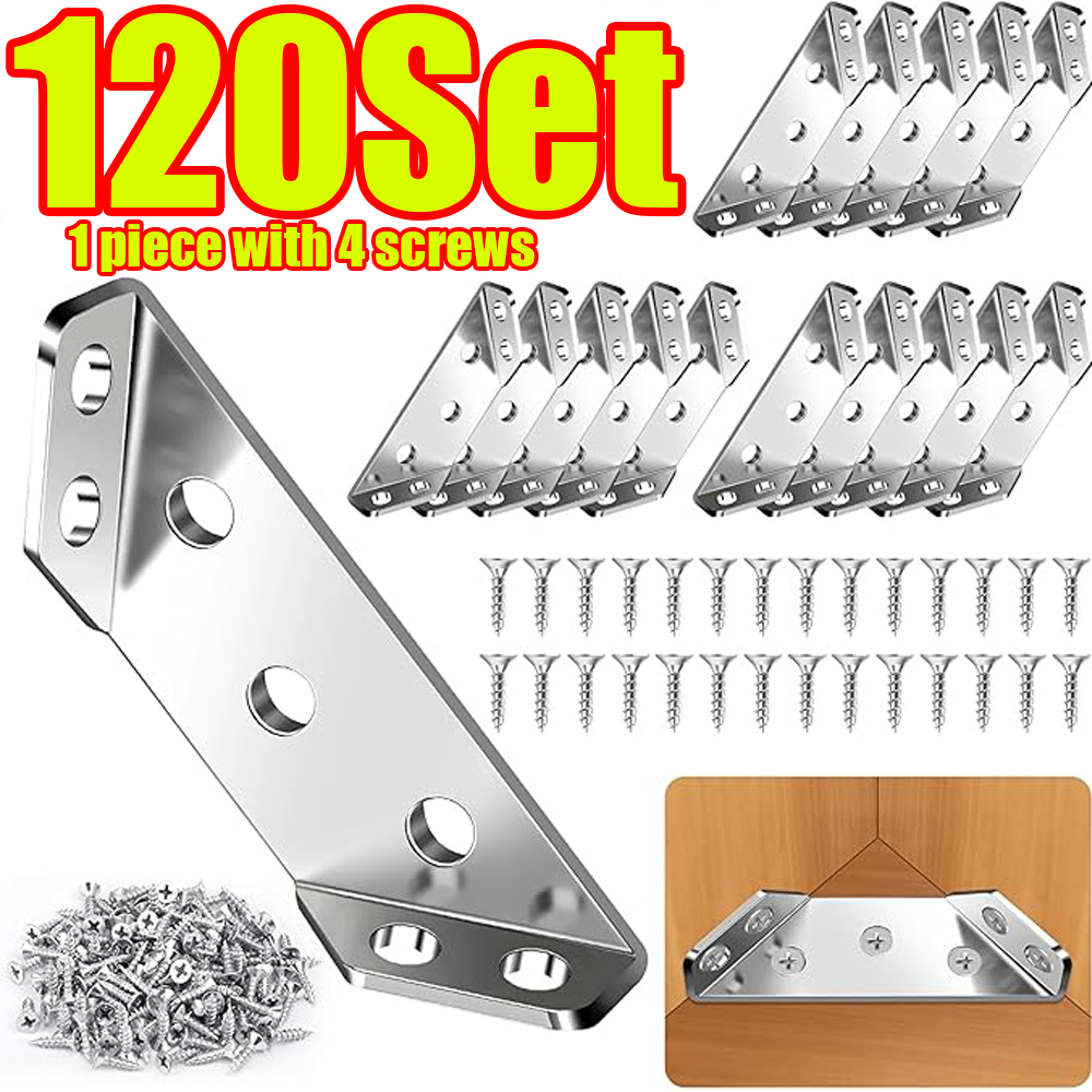 1-120Set Furniture Corner Conn - đánh giá và giá Furniture Hardware Fixing Screws