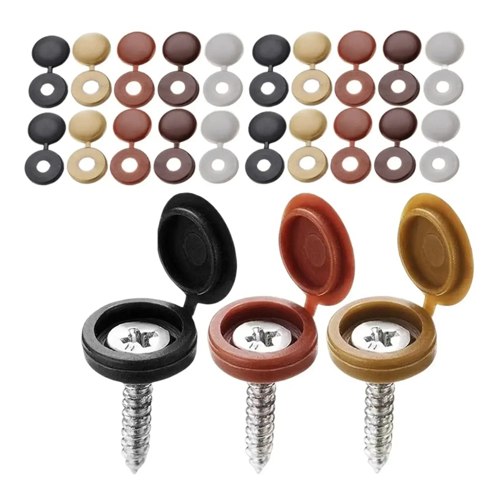 Hinged Plastic Screw Cap Cover - đánh giá và giá Furniture Hardware Covers
