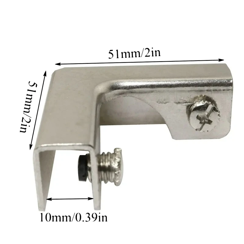 4Pcs L Type Glass Fixing Clip  - đánh giá và giá Furniture Hardware Types