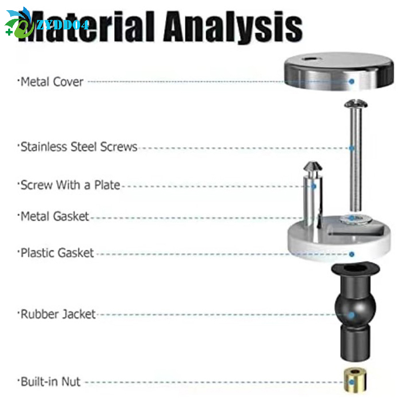 ●2Pcs Toilet Seat Hinges Top F - đánh giá và giá Furniture Hardware Fixing Screws