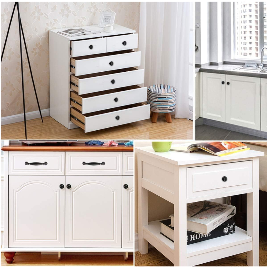 5PCS Aluminum  Kitchen Cupboar - đánh giá và giá Furniture Hardware Parts