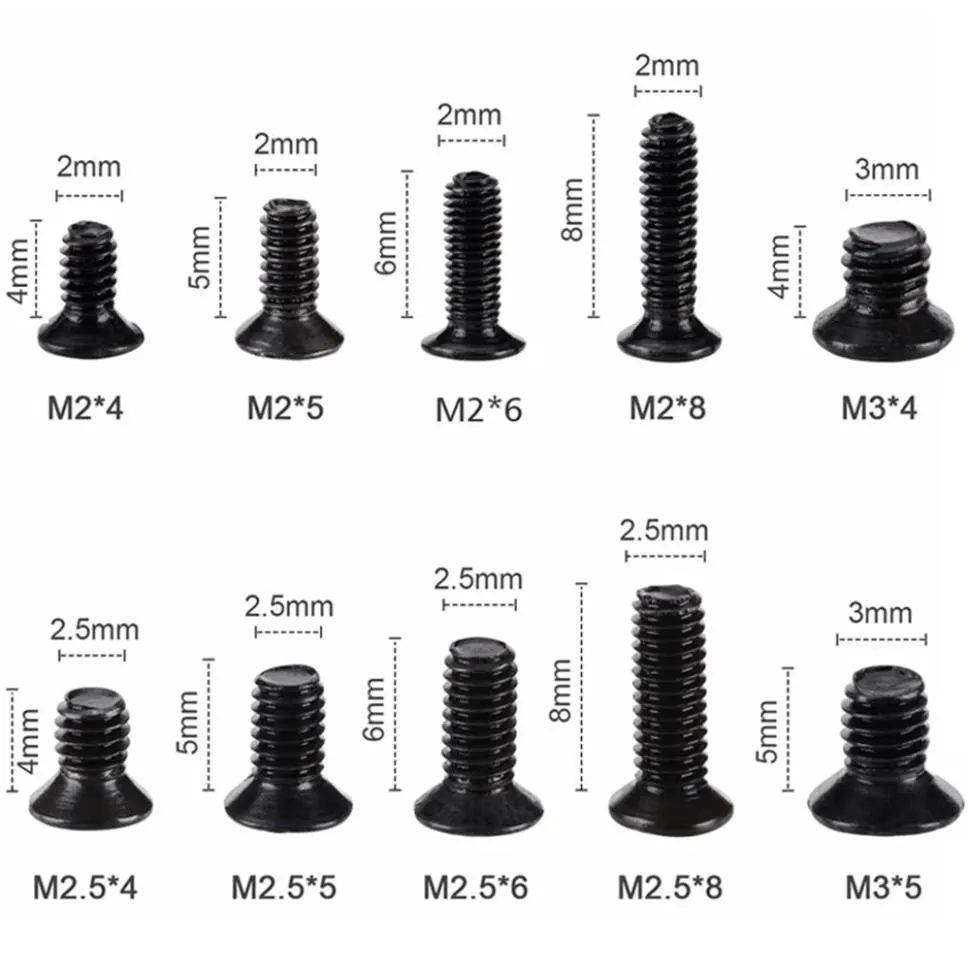500pcs Black Screws and Screwd - đánh giá và giá Furniture Hardware Types