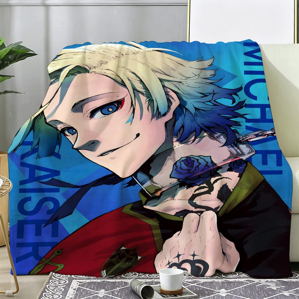 Anime B-Blue Locks Throw Soft  - đánh giá và giá Furniture Hardware For Bed