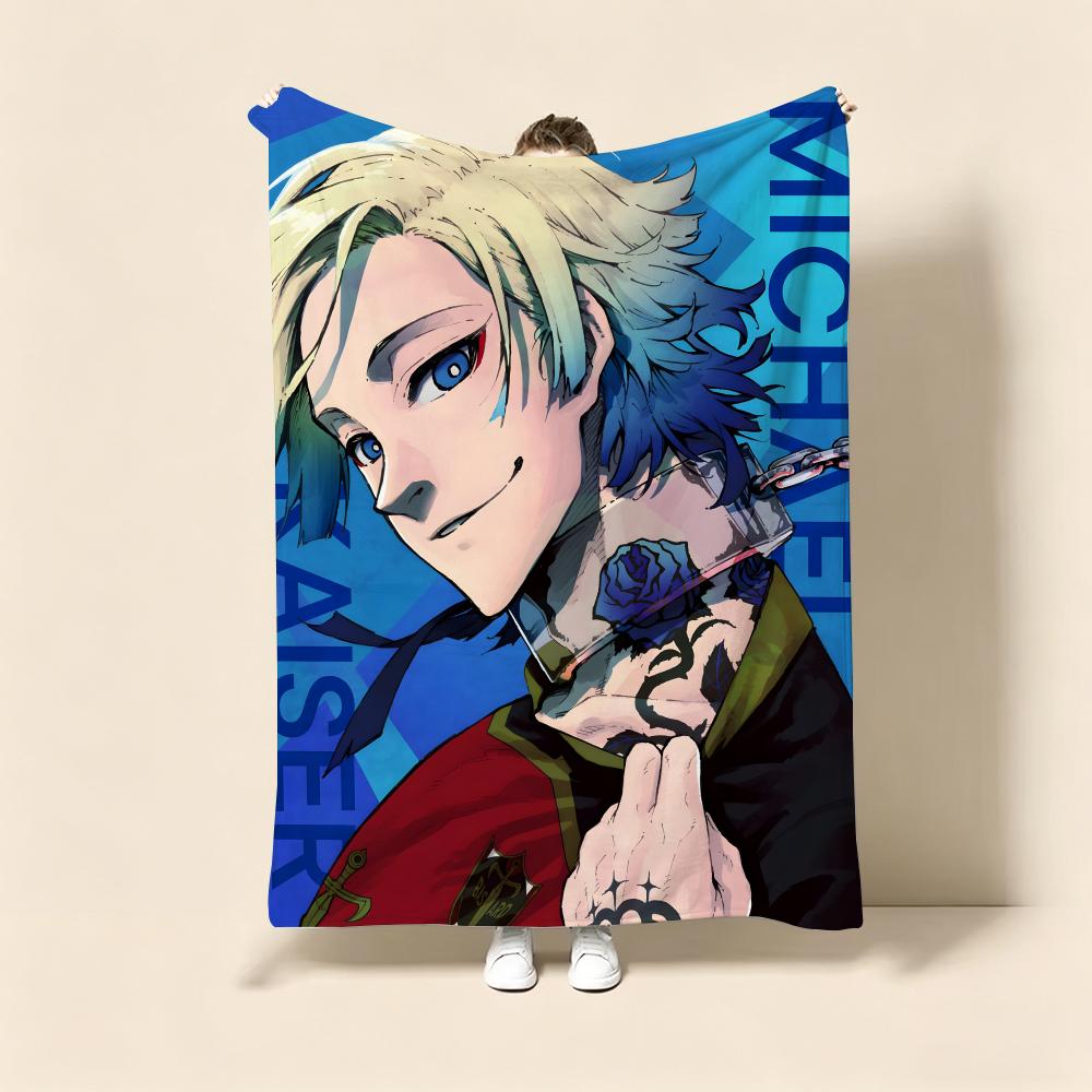 Anime B-Blue Locks Throw Soft  - đánh giá và giá Furniture Hardware For Bed
