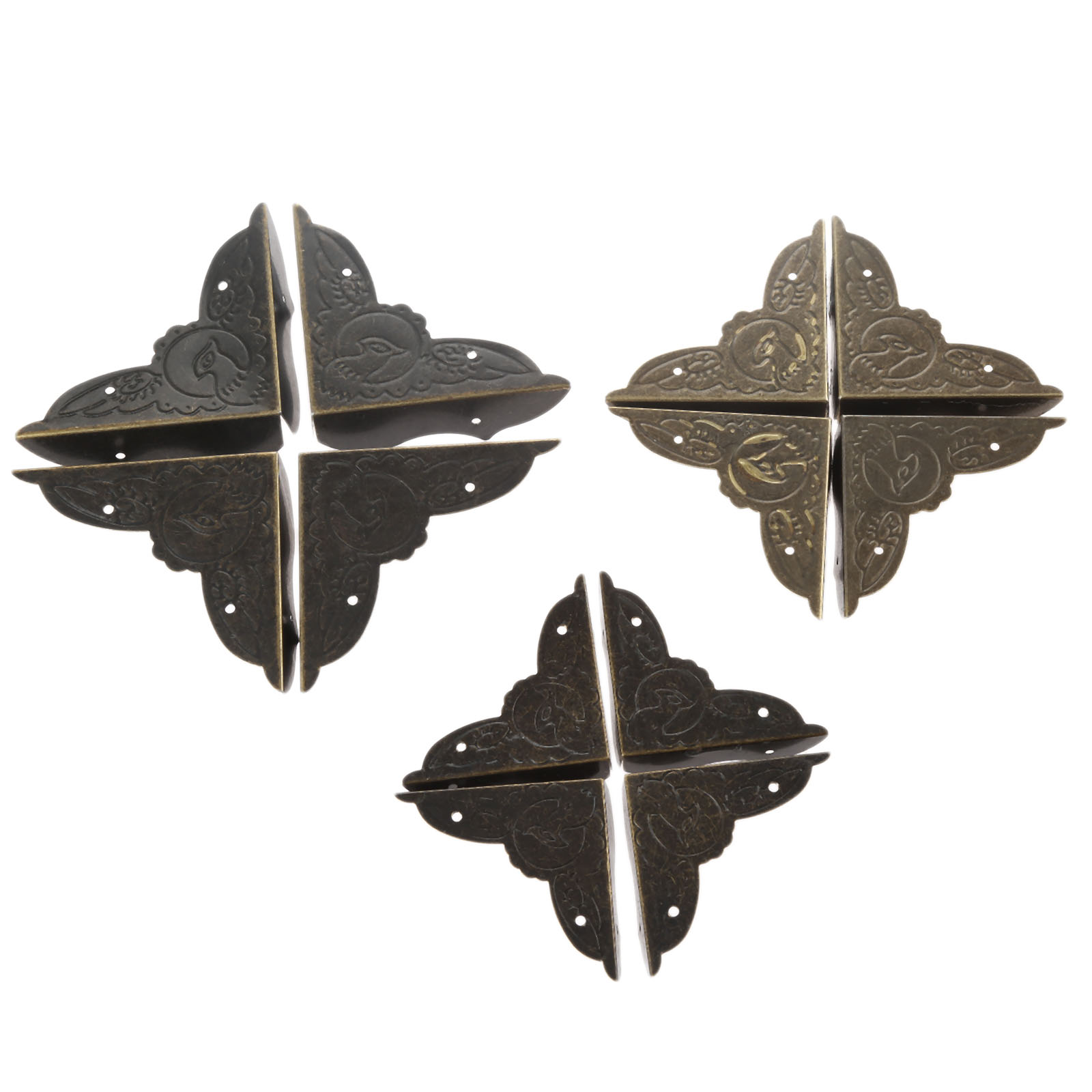 4Pcs Antique Brass Corner Brac - đánh giá và giá Furniture Hardware Brass