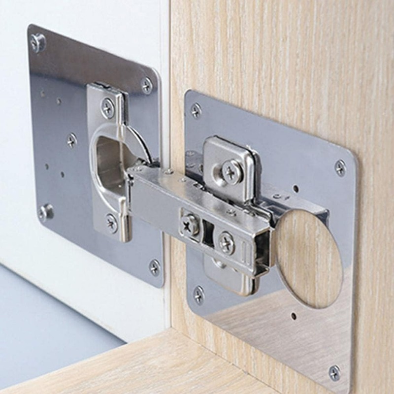 Cabinet Door Hinge Repair Plat - đánh giá và giá Furniture Hardware Fixing Screws