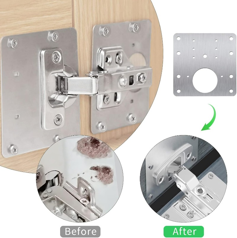 Cabinet Door Hinge Repair Plat - đánh giá và giá Furniture Hardware Fixing Screws