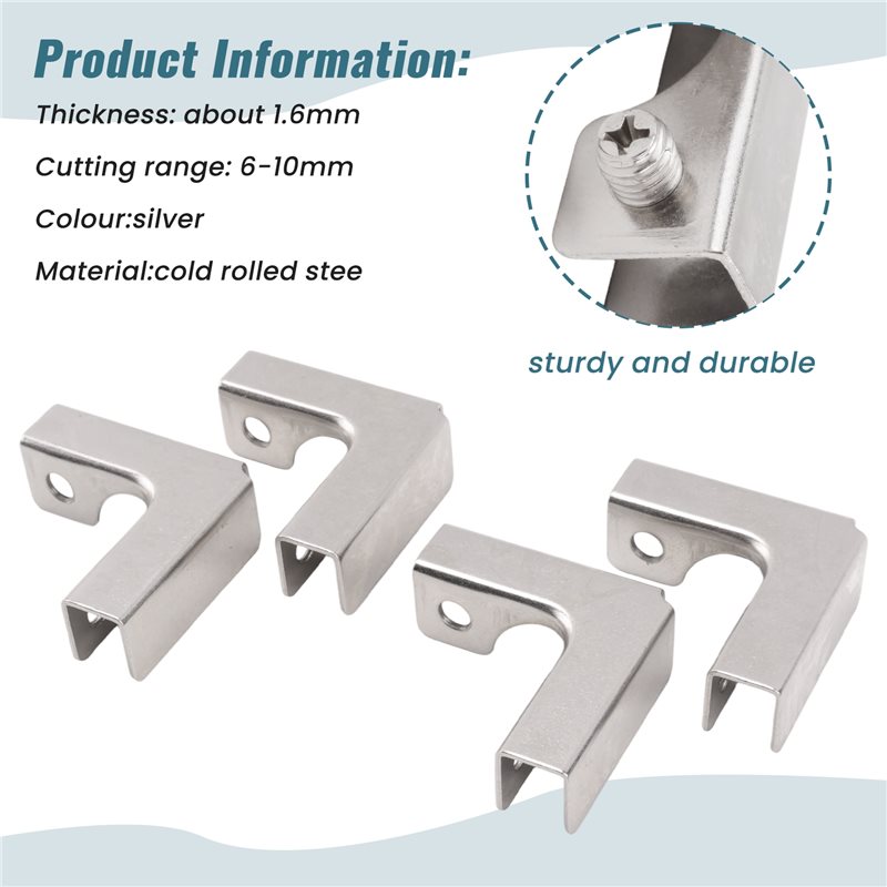 A68P-4Pcs L Type Glass Fixing  - đánh giá và giá Furniture Hardware Types