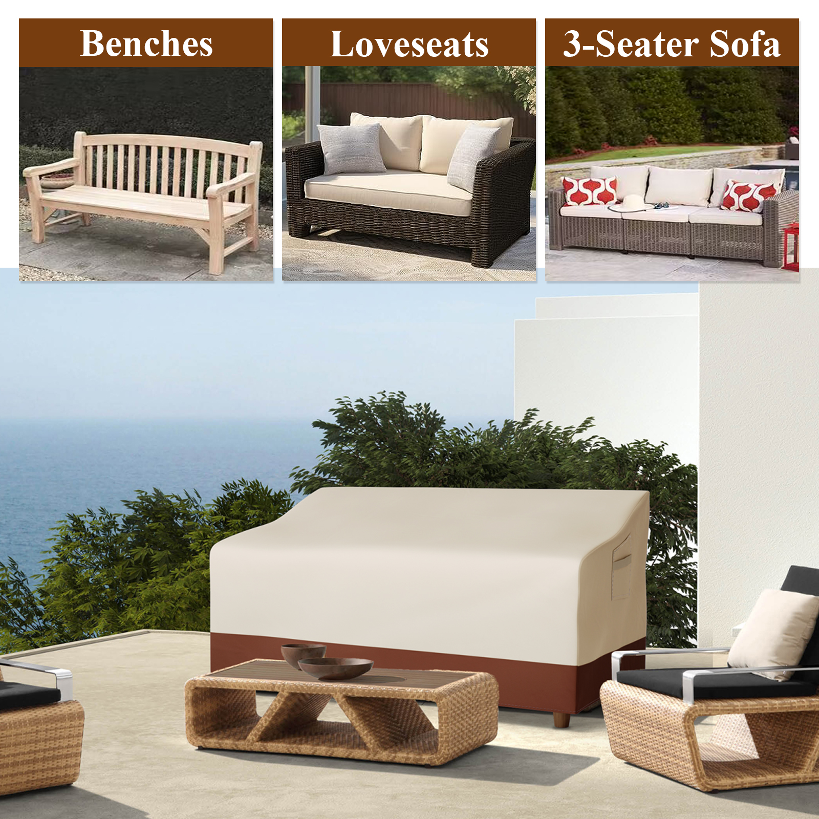 Outdoor Sofa Cover Waterproof  - đánh giá và giá Furniture Hardware Parts