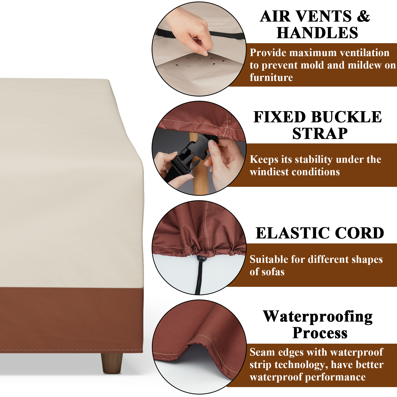 Outdoor Sofa Cover Waterproof  - đánh giá và giá Furniture Hardware Parts